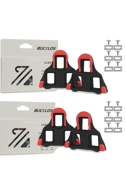 BUCKLOS طقم مسامير دراجة الطريق BH10-0 بزاوية 0 درجة لدواسة SPD SL 0/2/6 °   ...