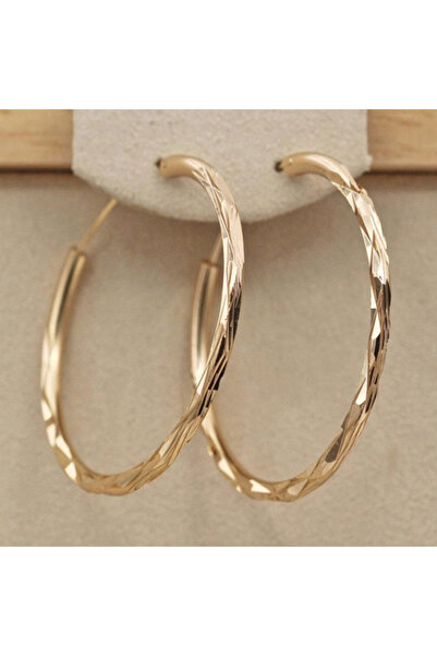 Choice E244 Huitan Classic Simple Hoop Earring for Women Gold Color Geometric...