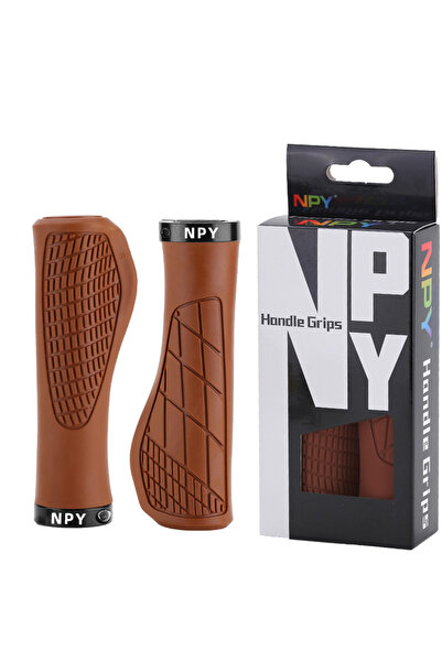 Choice Brown Bicycle Handlebar Grip Lock On Mountain Bike Grip Soft MTB Cuffs...