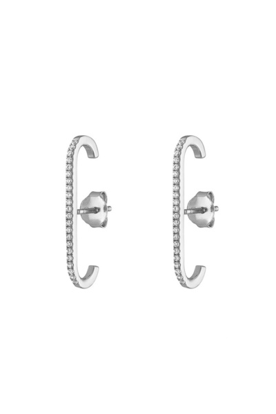 Choice E634 Huitan Trendy Jewelry Women Stud Earrings High-quality Silver Col...