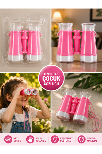 Erzi Oyuncak Kutulu Çocuk Dürbün Pembe