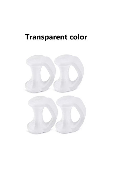 Choice5 4pcs Transparent Separator Finger Feet Care Protector Silicone Toe Pr...