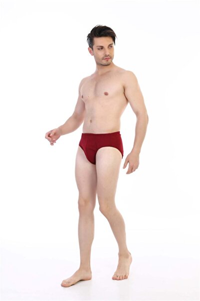 Çift Kaplan Erkek Süprem Bordo Slip 0741