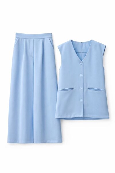 HANIQA Κομψός Σχεδιασμός Καθημερινό Άνετο Στυλάτο Σετ Γιλέκου