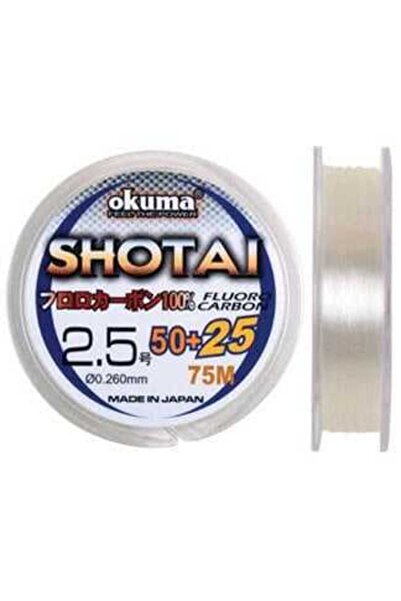 Okuma خيط صيد شوتاي فلوروكربون 75 متر 0.370 ملم