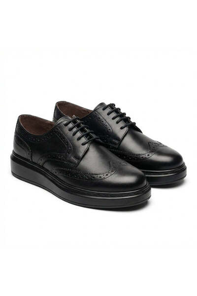 PaulStyle Pantofi eleganti barbati din piele naturală, A-507M, negri