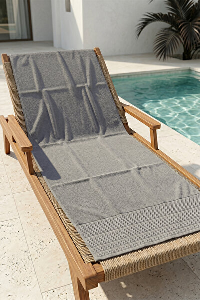 REMSA Памучна плажна кърпа за басейн и плаж 02 Опушена