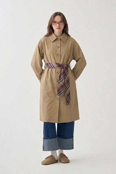 ALLDAY Μπεζ αντιανεμική καμπαρντίνα