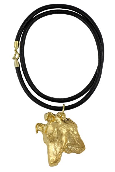 Art - Dog Collie Smooth - colier cu un câine într-o cutie cadou, pandantiv pl...