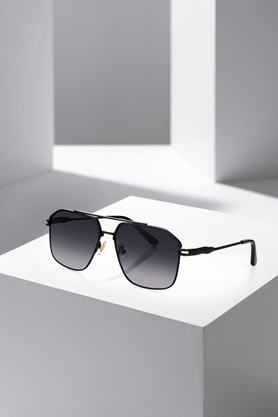 Polo Air Uv400 Protection Metal Frame Men's Sunglasses Black Color Plg-2121C1