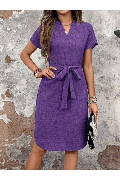 Iuliashop Rochie midi Albertine Mov - S