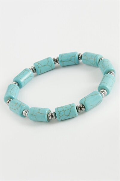 ZERO LAND Gldisptm Cylinder Turquoise (33017) Natural Stone Bracelet-Turquoise