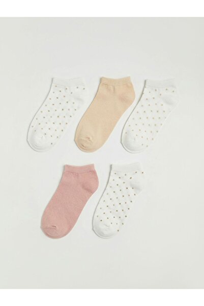 LC Waikiki Patterned Women's Booties Socks 5-Pack