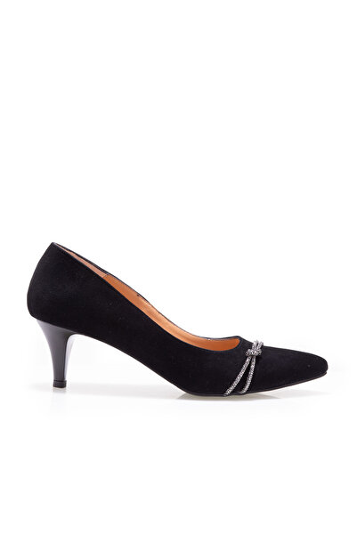UrbanShoes Pantofi eleganți damă din piele naturală - 180 Negru Velur