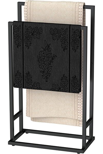 Dotail Nandae Πετσετοθήκη, με 2 ράβδους, 74 x 41 x 21 εκ., Μεταλλική, αντισκω...