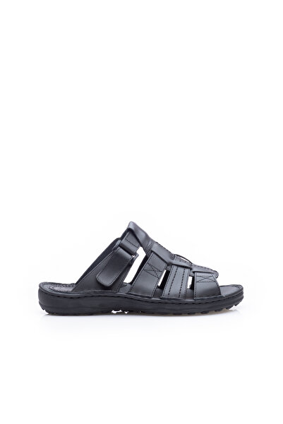 UrbanShoes Saboti barbati din piele naturala,Leofex - 143 negru box