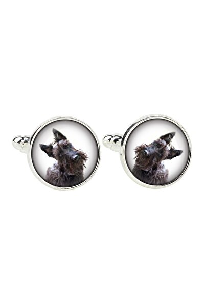 Art - Dog Scottish terrier, Aberdeen Terrier - cufflinks, a shirt accessory, ...