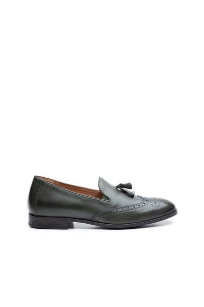 UrbanShoes Pantofi eleganti barbati din piele naturala cu ciucuri, Leofex - 5...