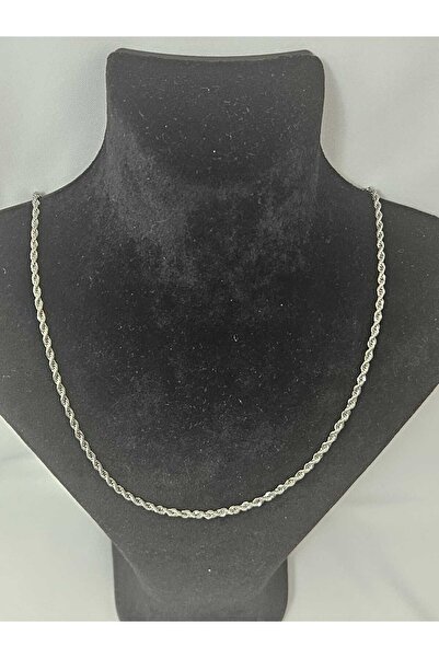 Symrna Steel Thin Spiral Chain Necklace