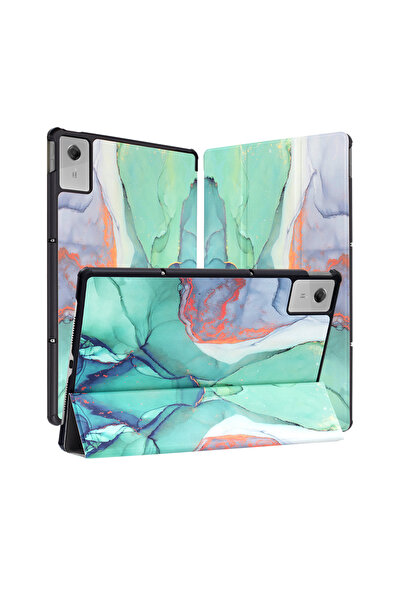 Techsuit - FoldPro - Lenovo Idea Tab Plus 12.1 - Green Time, protectie antisoc