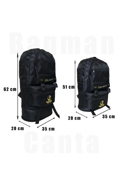 Empressco Mountaineer Backpack, Bellows Mountaineer Bag, Wander Mountaineer Camping Bag, (Black)