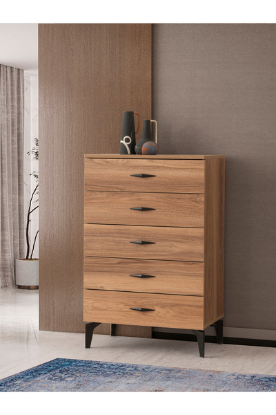 Erz Design Hazar 5 Çekmeceli Şifonyer 70x43x110cm