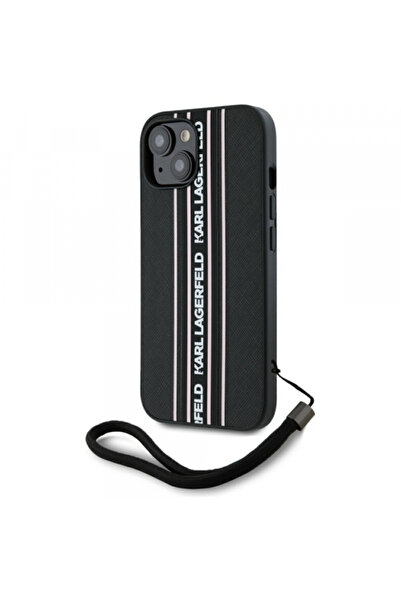 Stef's Cat Θήκη για Apple iPhone 15, Karl Lagerfeld, Ρίγες Saffiano Athleisur...