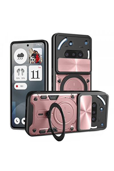 Stef's Cat Husă pentru Nothing Phone (3a), Stef's Cat, CamGuard Pro, Roz Aurie