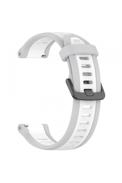 Techsuit Curea W053 pentru Huawei Watch / Xiaomi Watch Series, 22MM, Alba