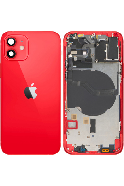 Apple Капак за батерия за iPhone 12, със среден корпус, червен, Суап