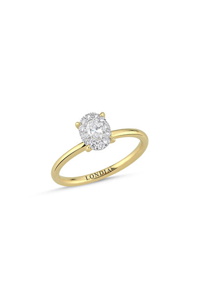 Londia Jewellery 0,30 KARAT MAGİC OVAL TEKTAŞ YÜZÜK