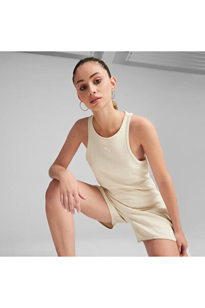 Puma HER Tank Top Bej Kadın T-Shirt