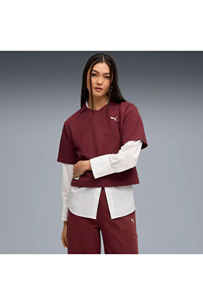 Puma CLASS Opuštena polo majica bordo boje za žene