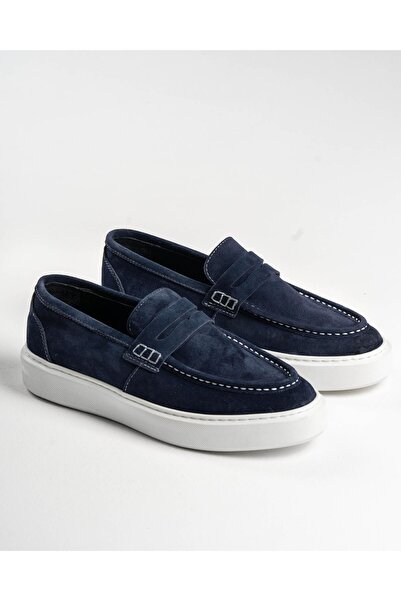 TerziAdemAltun Italian Style Internal and External Natural Leather Suede Men'...
