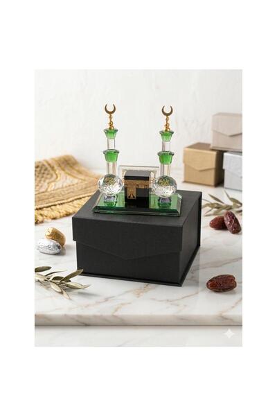 BEST PARTİ Kristal Kabe Minareli Cam Süs