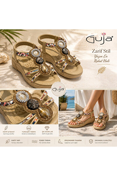 Guja 26Y154-2 Σανδάλια με πέτρινα αξεσουάρ