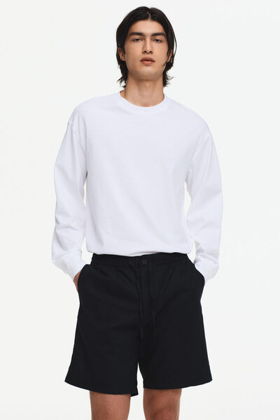 H&M Keten Karışımlı Şort Regular Fit