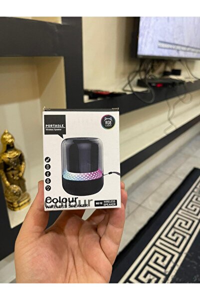SOLGUN PORTABLE IŞIKLI VE ŞIK TASARIMLI MAX-102 BLUETOOTH HOPARLÖR