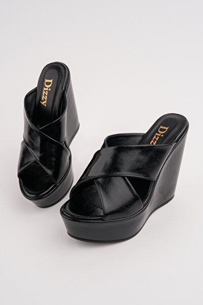 Madam Tarz DZY-1030 Παντόφλες με χιαστί λουράκια και σφήνα στη φτέρνα