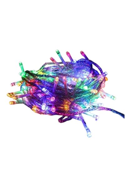 E-ANAMAG Πολύχρωμο Χριστουγεννιάτικο Δέντρο, 100 LED, Πολύχρωμα LED, Λευκό Κα...