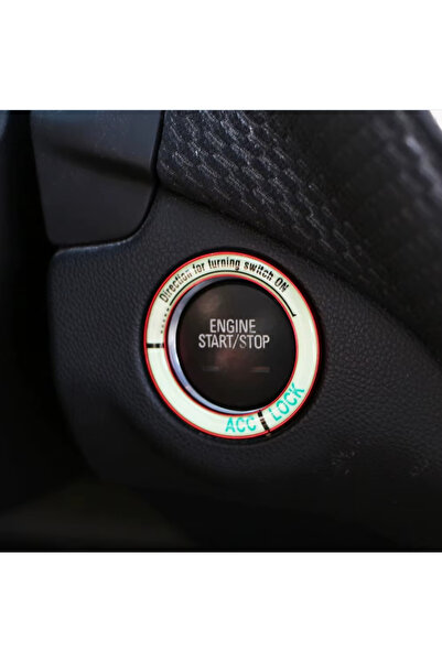 KOTO Araba Motosiklet Kontak Anahtarı Girişi Fosforlu Çember 3D Etiket