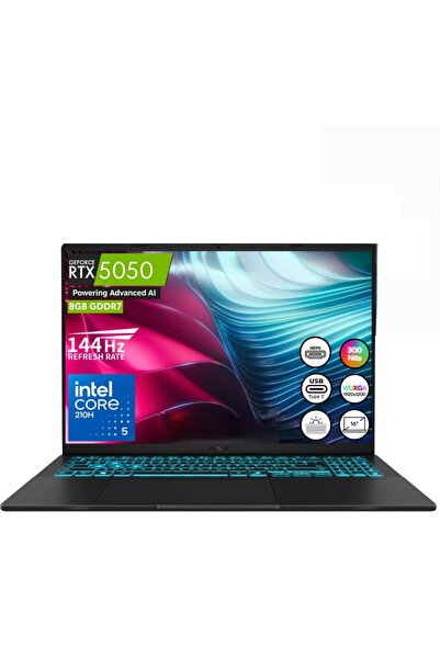ASUS Vivobook 16 Intel Core 5 210H 8GB/RTX5050 32GB DDR5 512GB SSD 16" Wuxga ...