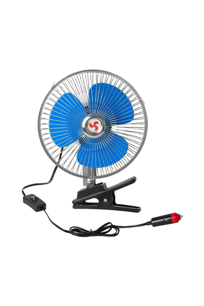 Empressco TR Araç Içi Vantilatör Oto Pervane 8" 12 Volt Uyumlu Mandallı Çakma...