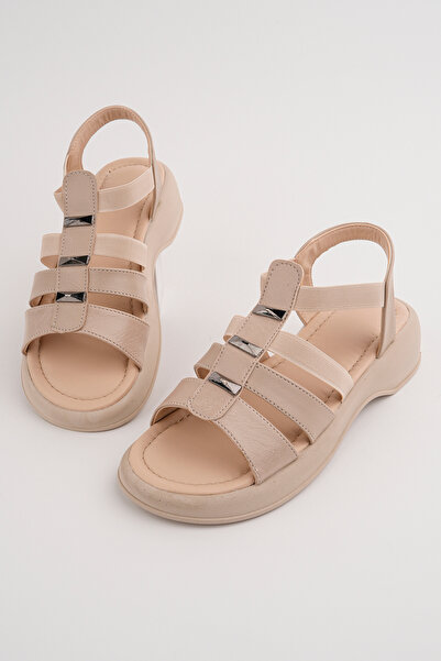 Madam Tarz İkr-790 Flat Sole Studded Sandals