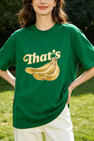 Fleck Womens T Shirts Thats Bananas Casual Graphic Print Loose Fit Summer Top