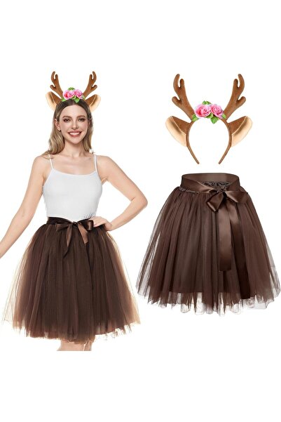 Spooktacular Creations Γυναικείο Σετ Αξεσουάρ Στολής Τούτου Ελαφιού