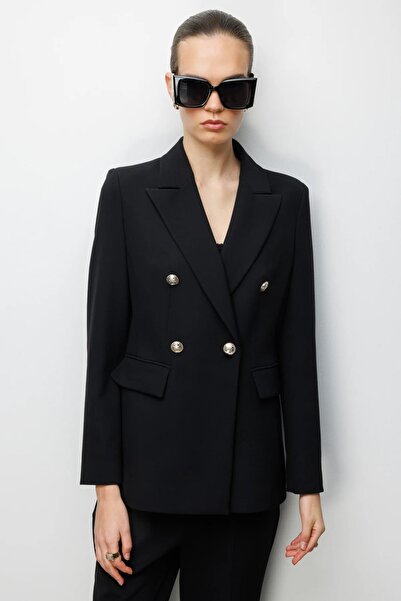 Rain and River Ekol Double-Breasted Collar Jacket with Pocket Flaps