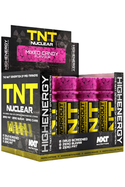 NXT Nutrition Nuclear Shots- Mixed Candy Flavor 12 x 60ml - ان اكس تي مشروب م...