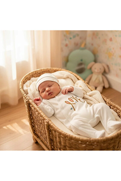 Doray Organic Love Desenli 2'li Tulum Set | Yenidoğan & Bebek Giyim