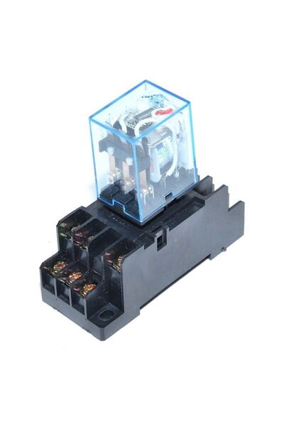 Stef's Cat Releu 24V AC, Elecromagnetic 11 Pini cu Soclu,